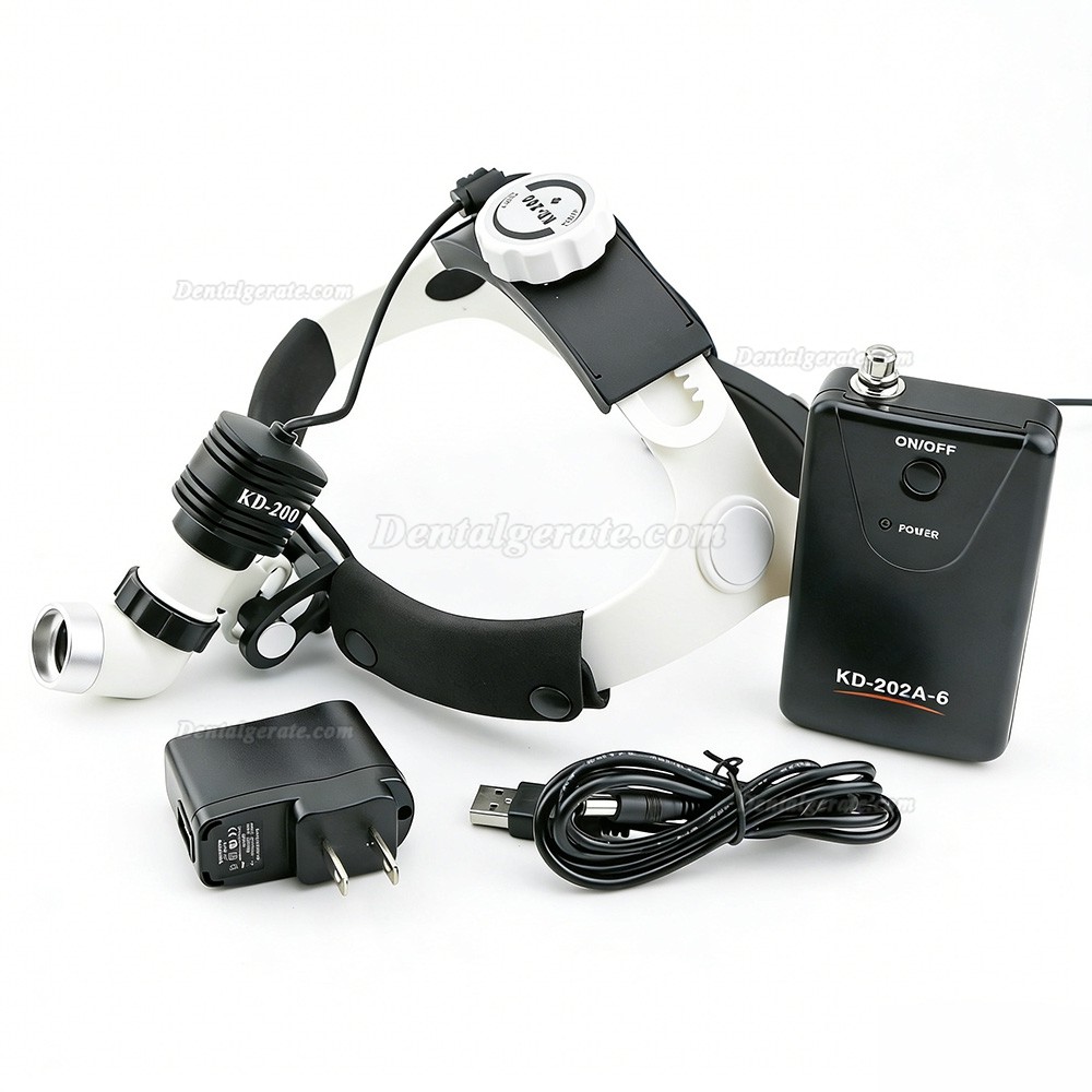 KWS KD-202A-6 Dental Lupenbrille Licht 5W LED 80000lx